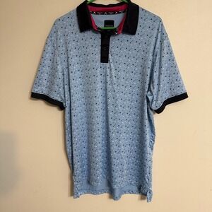 Kenneth Cole Polo Shirt w/‎ All-Over Golf Club Print
